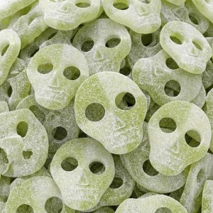 10 caramelle a forma di teschio a forma di mela