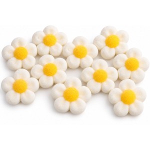 10 fiori di marshmallow - bianchi