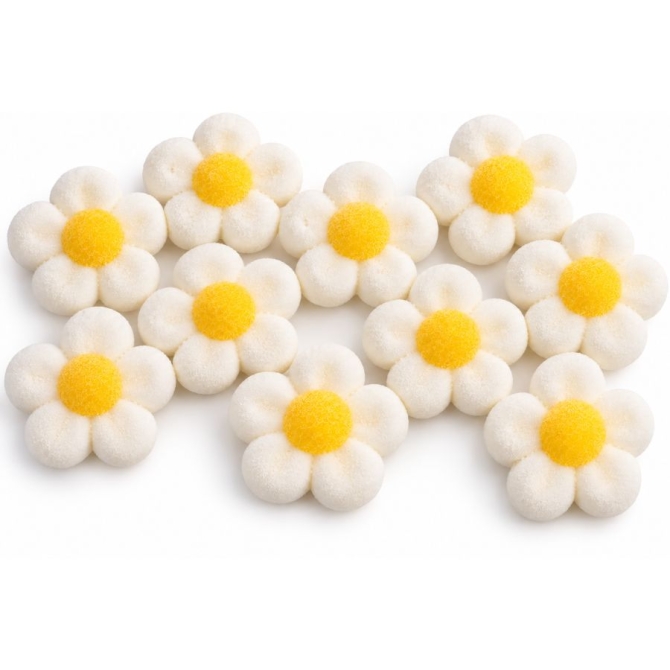 10 fiori di marshmallow - bianchi 