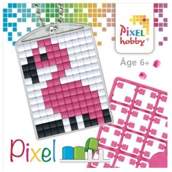 Pixel Kit Creativo Portachiave - Fenicottero Rosa. n1