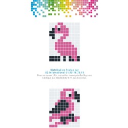 Pixel Kit Creativo Portachiave - Fenicottero Rosa. n2