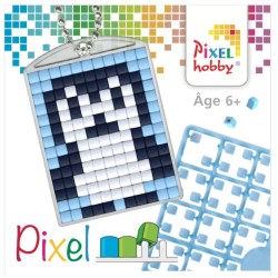 Pixel Kit Creativo Portachiave - Pinguino. n1