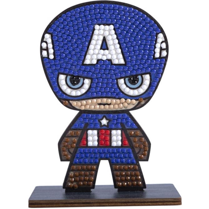 Kit di figurine Crystal Art Diamond - Capitan America 