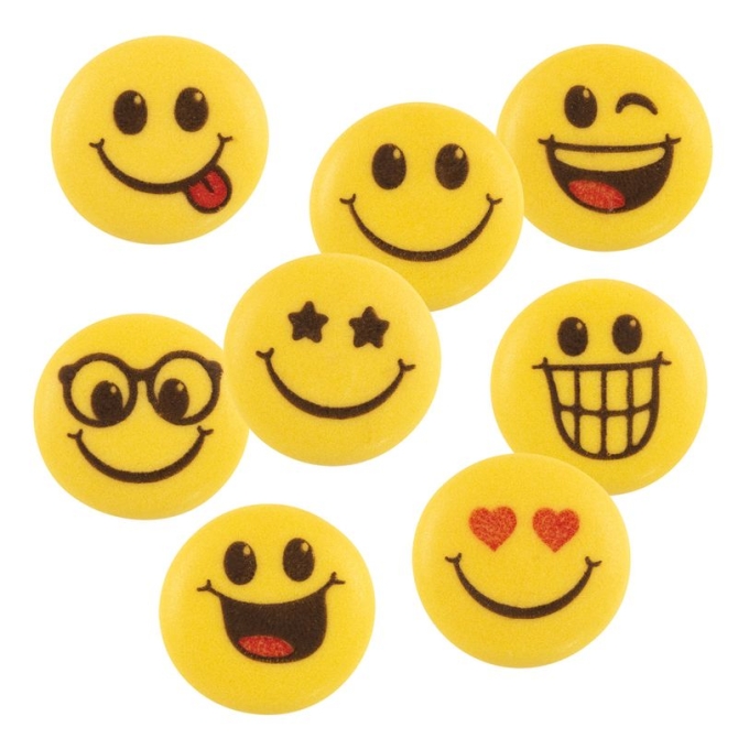 5 Decorazioni Smiley - Zucchero 