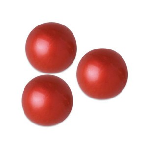 3 Palle cioccolato rosso 3D (2,5 cm) - Cioccolato fondente