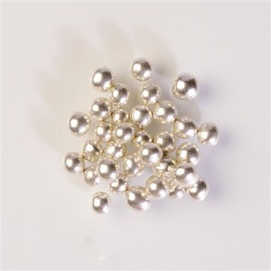 Perle argentate con cioccolato croccante - 50g