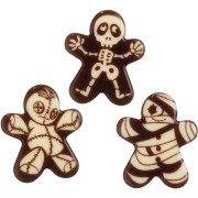 3 Decorazioni Mummia - Cioccolato fondente