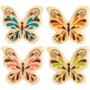4 Farfalle (3,7 cm) - Cioccolato Bianco