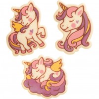 3 Unicorni (4,1 cm) - Cioccolato bianco