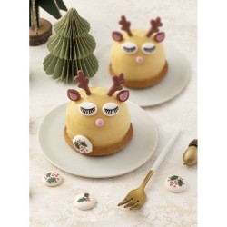 4 Mini Dischi di Agrifoglio (3 cm) - Zucchero. n�1