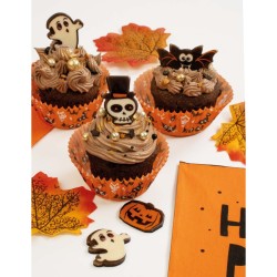 6 decorazioni per Halloween: cioccolato bianco. n°1
