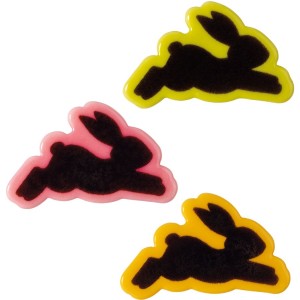 3 Coniglietti Silhouette (4,7 cm) � Cioccolato Bianco