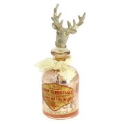 Bottiglia Christmas Vintage Renna - Vetro e resina