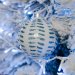 Palla di Natale Blu Smerigliato N°3 (8 cm) - Vetro. n°2