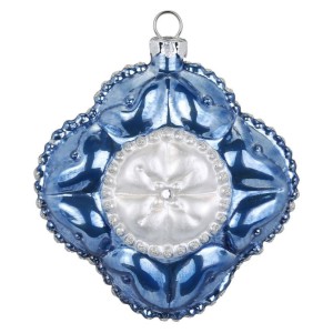 Palla di Natale Fiore Regale Bijou (8 cm) - Vetro