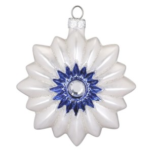 Palla di Natale Sole Blu (8 cm) - Vetro