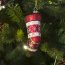 Addobbo Natalizio Calza di Natale con Fiocchi di Neve (10 cm) - Vetro