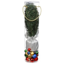Kit Abete Piccolo (38 cm)  +  28 Palle di Natale Multicolore. n°1