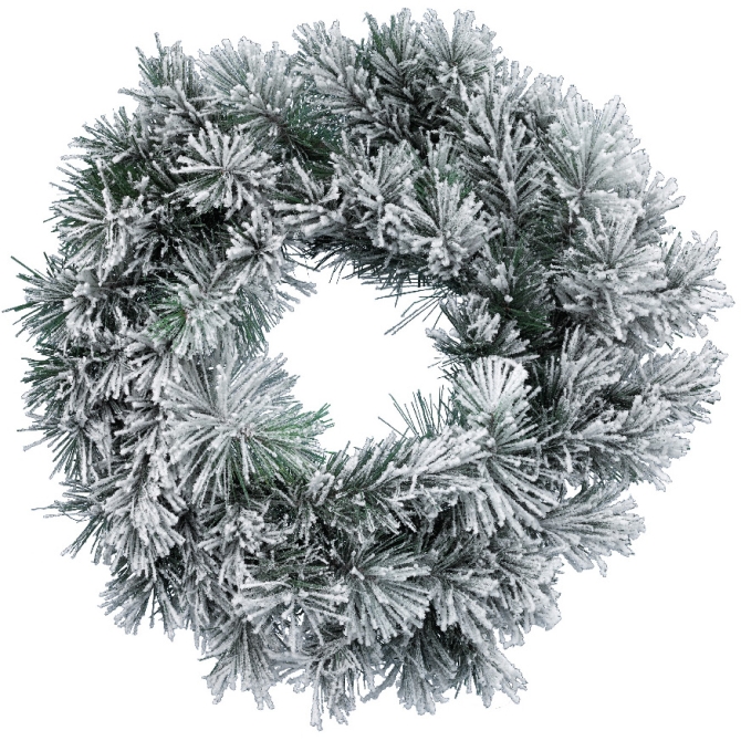 Ghirlanda di Natale abete innevato (50 cm) - Artificiale 