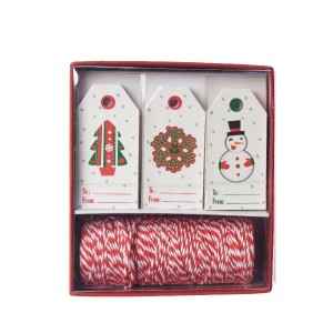 Kit Etichette regalo Albero di Natale / Corona / Pupazzo di neve