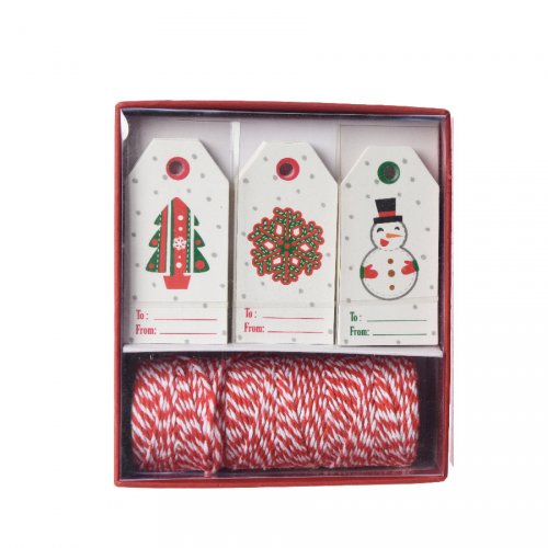 Kit Etichette regalo Albero di Natale / Corona / Pupazzo di neve 