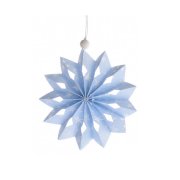 Fiocco di Natale Dolcezza Azzurro cielo (12 cm) - Carta