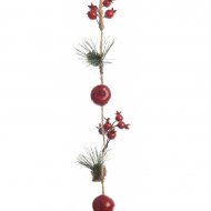 Festone di Natale Natura con Pigne, Mele e Bacche (105 cm)