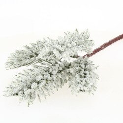 1 Ramo Albero di Natale Effetto Ghiacciato (52 cm) - Plastica. n1