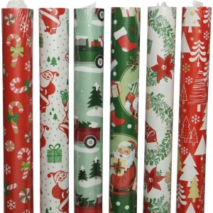 1 rotolo di confezione regalo natalizia