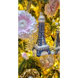 Torre Eiffel - Glitter di vetro. n4