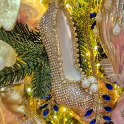 Lampada a sospensione con diamanti - Oro. n3