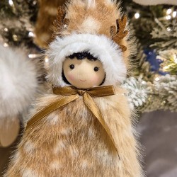 1 Lampada a sospensione Eskimo - Legno di renna e nodo. n°2