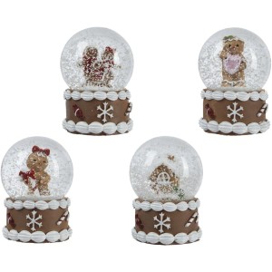 Palla di neve  4,5 cm - Pan di zenzero