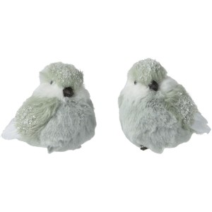 1 Fermaglio per uccelli verde - Glitter