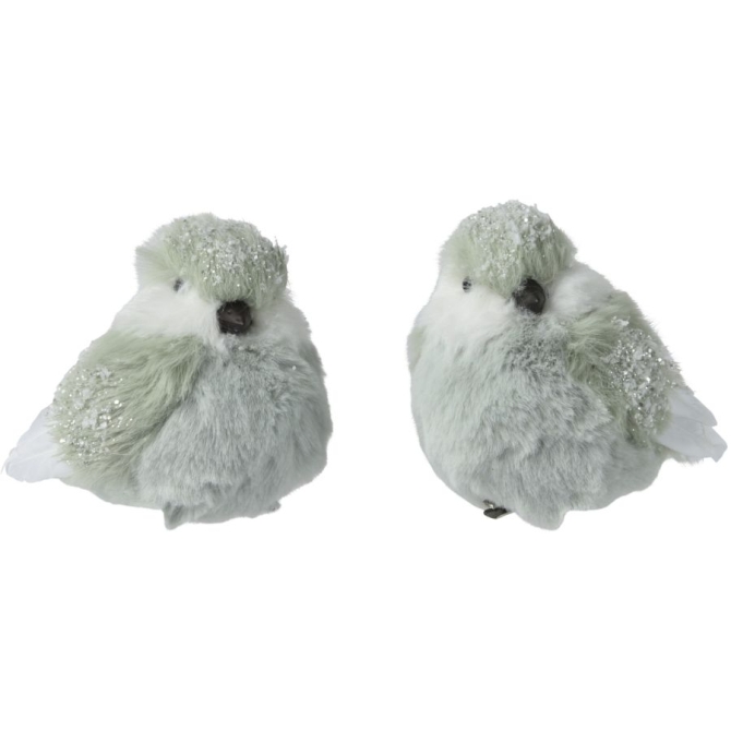 1 Fermaglio per uccelli verde - Glitter 