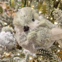 1 Fermaglio per uccelli verde - Glitter. n�2