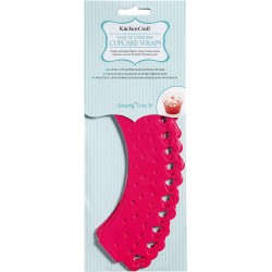 12 Pirottini per Cupcake Cuori Fucsia. n1