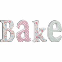 4 grandi lettere decorative Bake - Ceramica