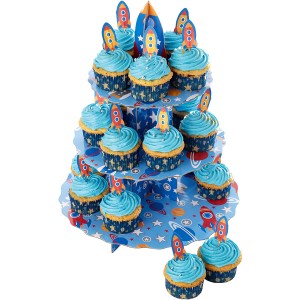 Set espositore e decorazioni Cupcake Razzo