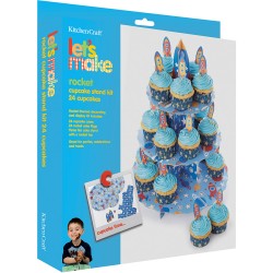 Set espositore e decorazioni Cupcake Razzo. n1