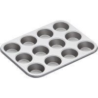 Piastra 12 stampi per cupcake (7 cm)  Metallo