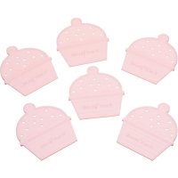 6 separatori per cupcake bicolore