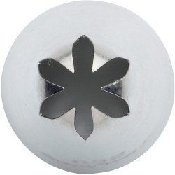 Beccuccio estremit a stella chiuso (4 mm) - Acciaio inox. n1