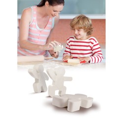 Tagliabiscotti puzzle Omino multiposizione (11 cm). n4