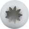 Beccuccio glassatura stella chiuso maxi (20 mm) - Acciaio inox images:#1