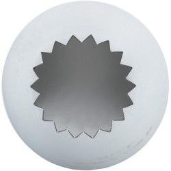 Beccuccio glassatura stella aperto maxi (18 mm) - Acciaio inox. n1