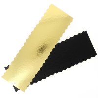 2 Basi per Tronchetti di Natale Oro/Nero (34 cm)