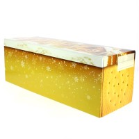 Scatola per Tronchetto Larga Pan di Zenzero (35 cm) - Cartone