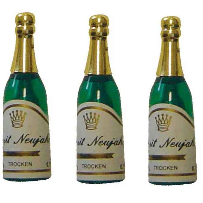 4 Bottiglie di Champagne di plastica 