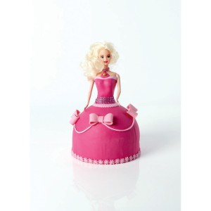 Busto bambola bionda per torta principessa